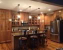 Hickory Kitchen Cabinets, Shaker style doors, Granite countertops 