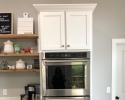 Maple Wall oven with white lacquer.